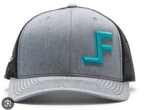 Lane Frost Brand Logo Grey and Black Trucker Hat Richardson Rodeo Western